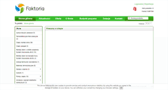 Desktop Screenshot of faktoria.info